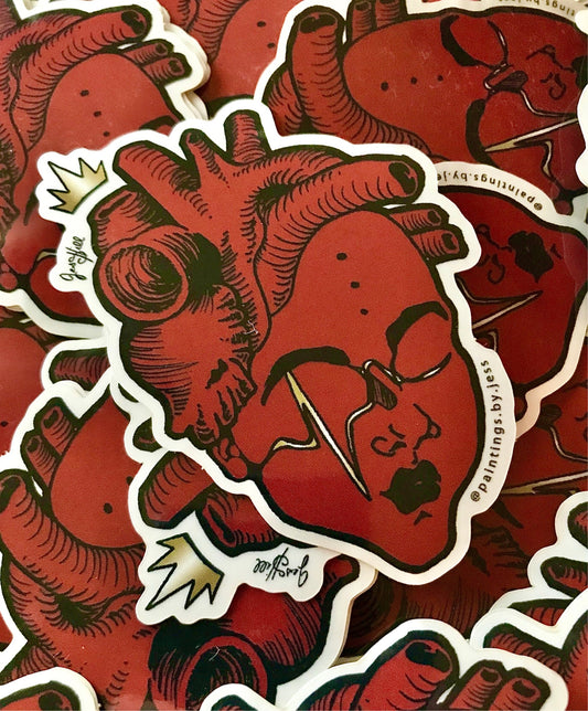 'Queen of Hearts' Sticker