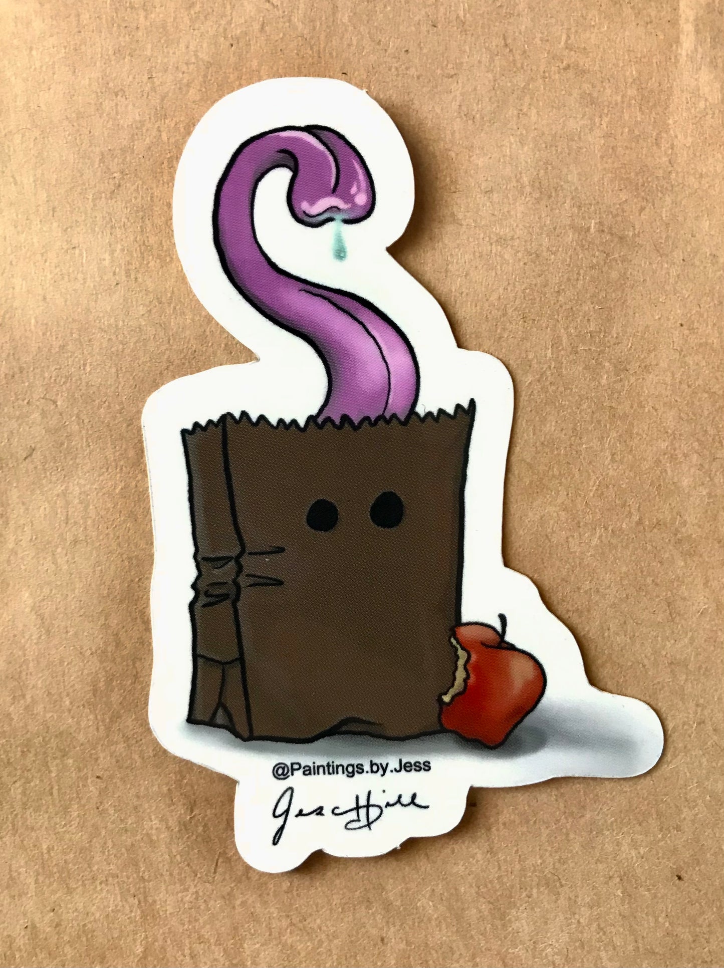 'Lunch-Sack Attack' Sticker